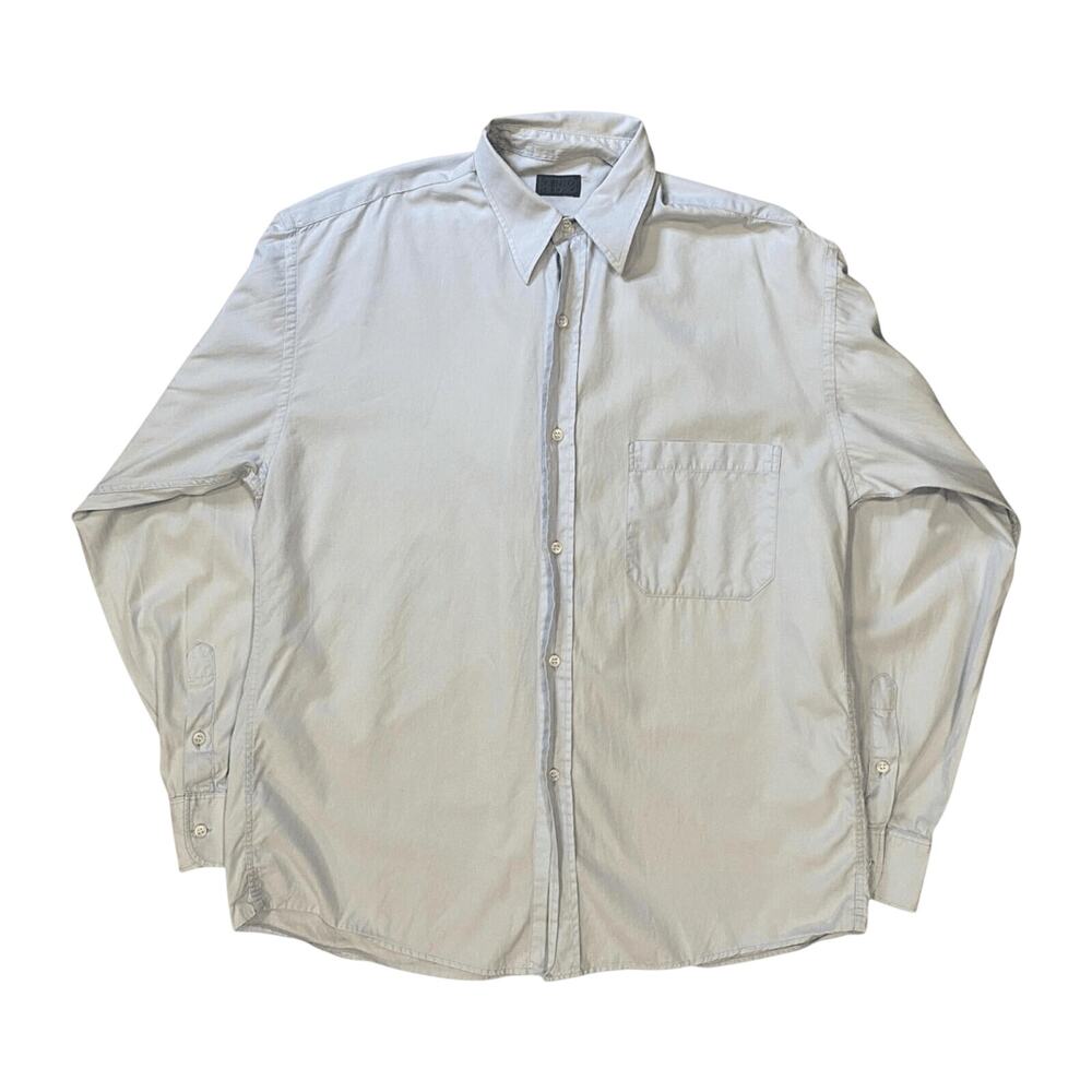 Vintage Kenzo Paris Cotton Button Up Light Blue M